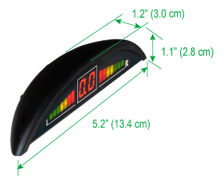 Dimensions of the Wireless Digital Display