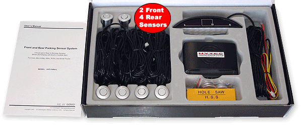 HYTEC Retail Box - inside - 6-Sensor parking system with LED display